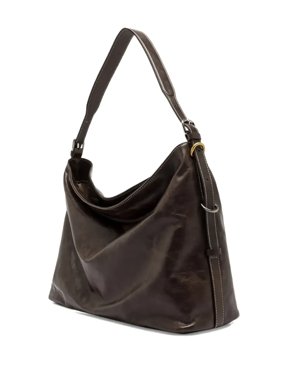 GIANNI CHIARINI レネ レザーショルダーバッグ - 画像3