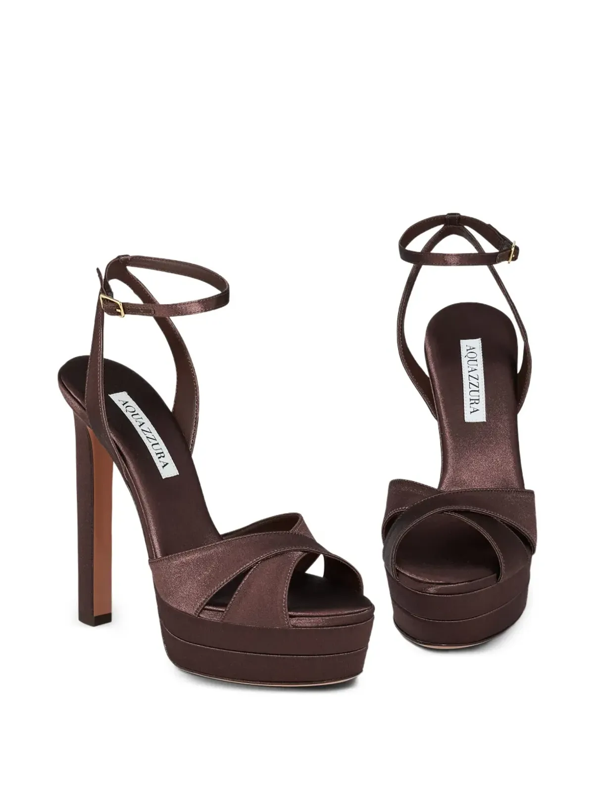 Aquazzura Divine Plateau sandals - Brown - 画像3