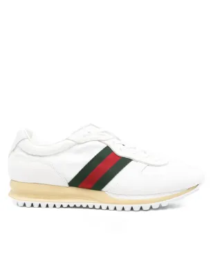 Gucci レザー ストライプ スニーカー - サムネイル1