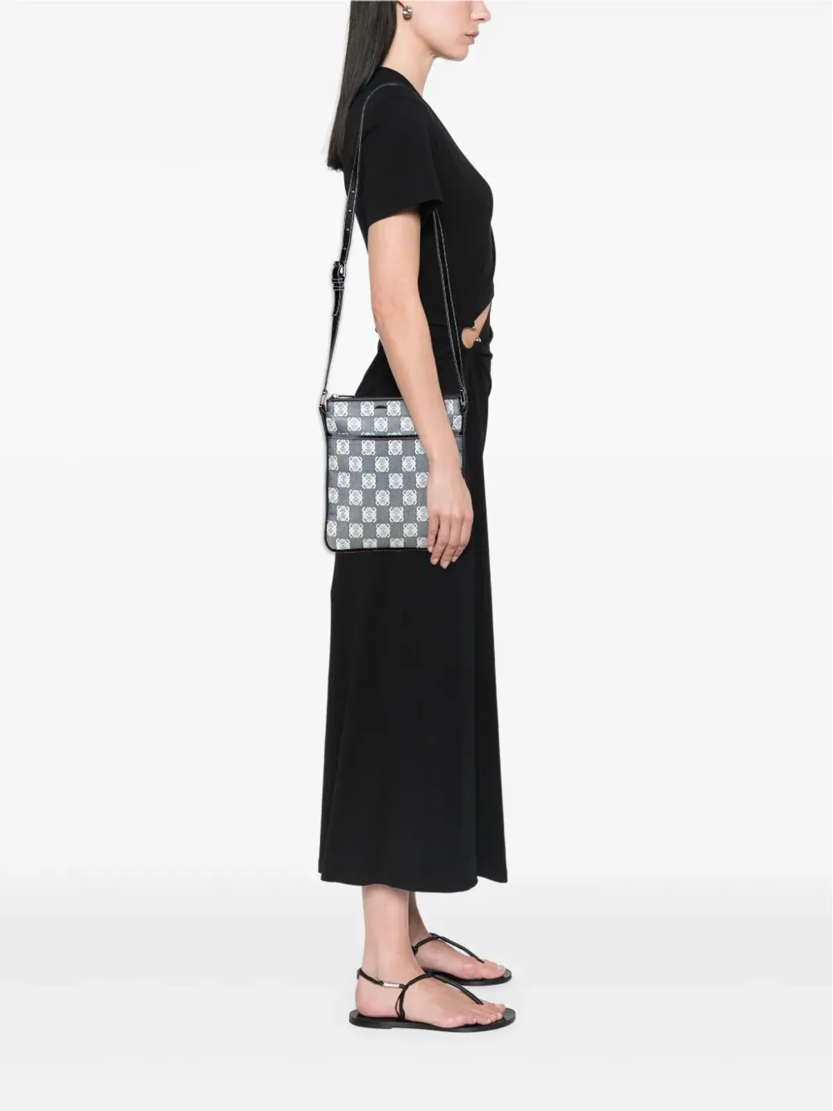 Loewe Pre-Owned 2003 Anagram Canvas クロスボディバッグ - Grey - 画像2