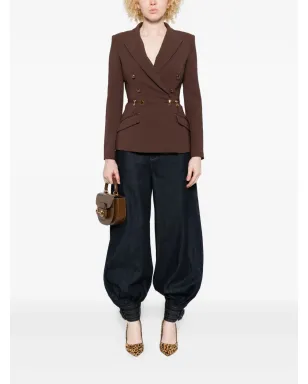 Elisabetta Franchi ダブルブレストジップディテールジャケット - サムネイル2