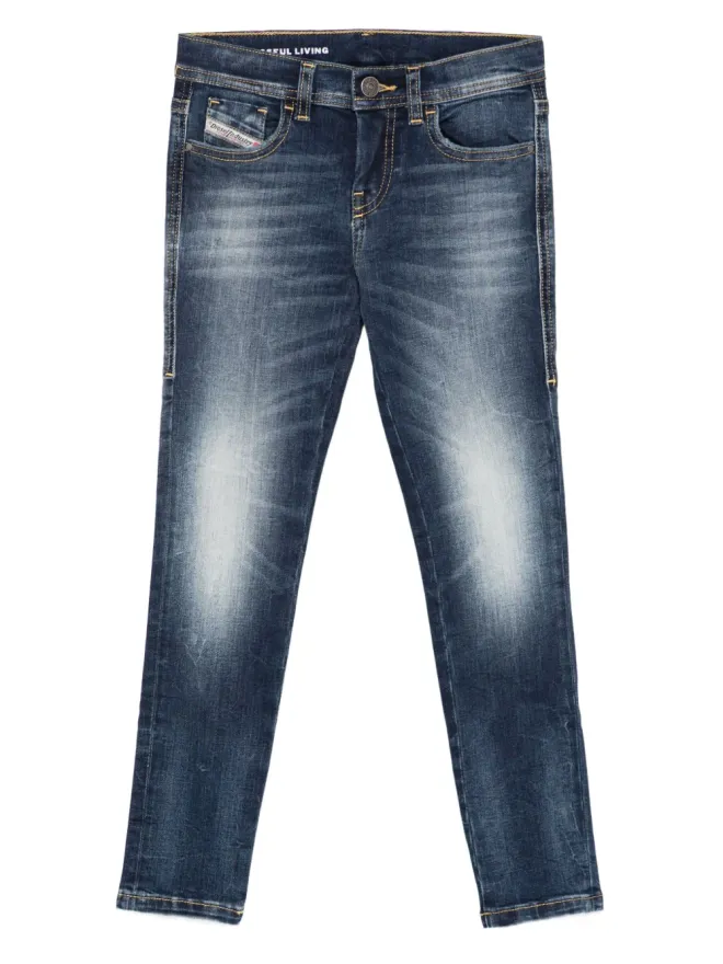 Diesel Kids Diesel Kids フェードエフェクトデニムパンツの商品画像