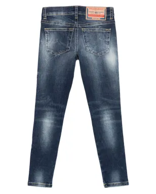 Diesel Kids フェードエフェクトデニムパンツ - サムネイル2
