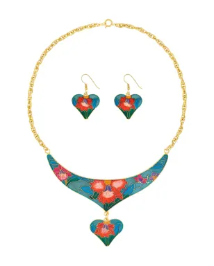 Susan Caplan Vintage 1980s ハートチャーム ネックレス＆イヤリング セット - ゴールド - サムネイル1