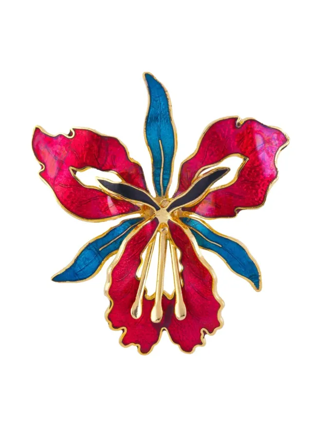 Susan Caplan Vintage Susan Caplan Vintage 1980年代 オーキッド型ブローチの商品画像