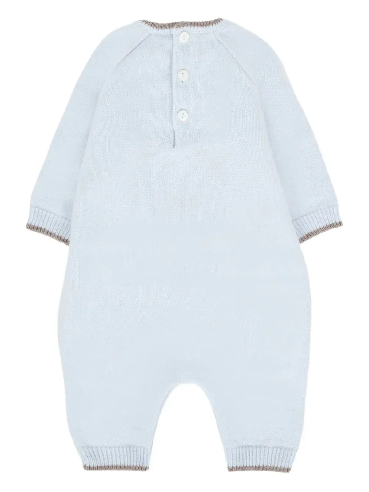 Little Bear ベアディテールの編み込みロンパース - 画像2