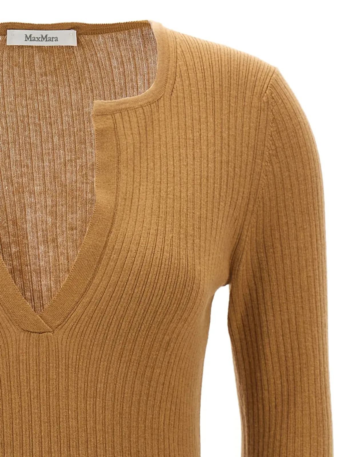 Max Mara Urlo ヘンリーネック リブニットセーター - 画像3