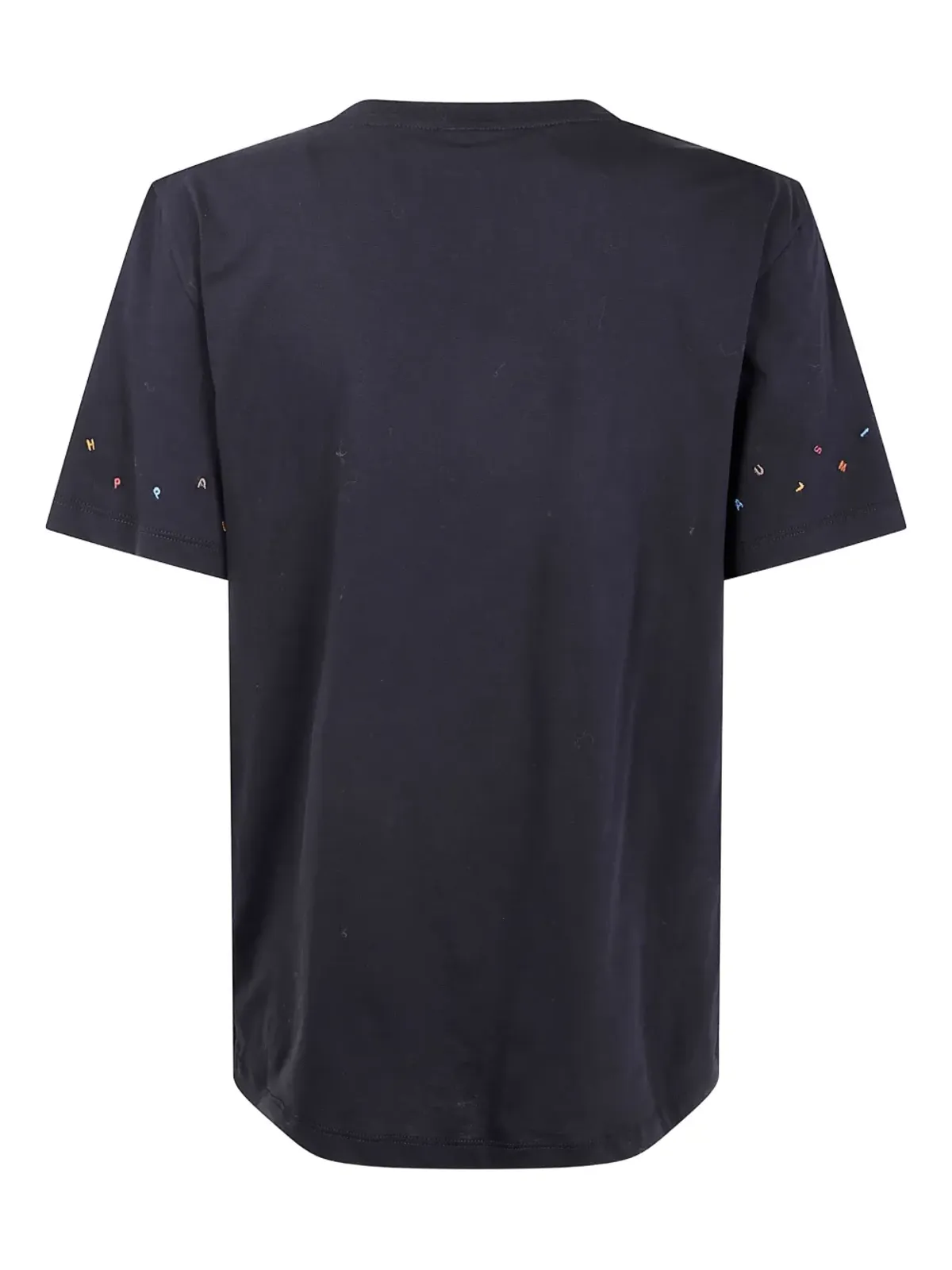 Paul Smith 刺繍袖のコットンTシャツ - ブラック - 画像2