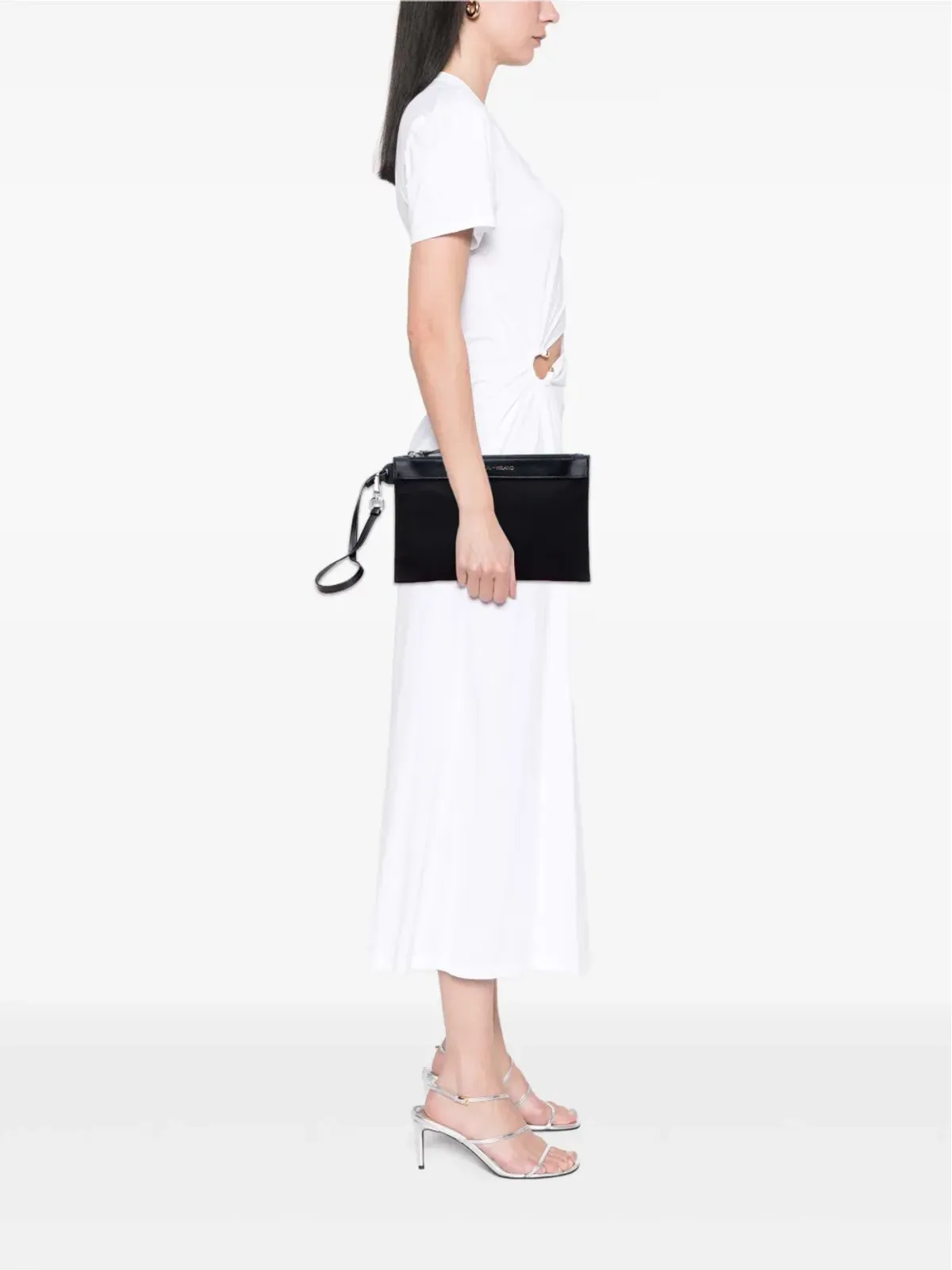 Prada Pre-Owned キャンバス カナパ クラッチバッグ - 画像2