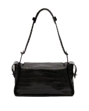 Isla Anne Hobo crocodile-effect chain-link shoulder bag - サムネイル2
