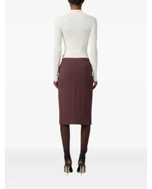 Elisabetta Franchi パッチポケット ミディスカート - レッド - サムネイル2