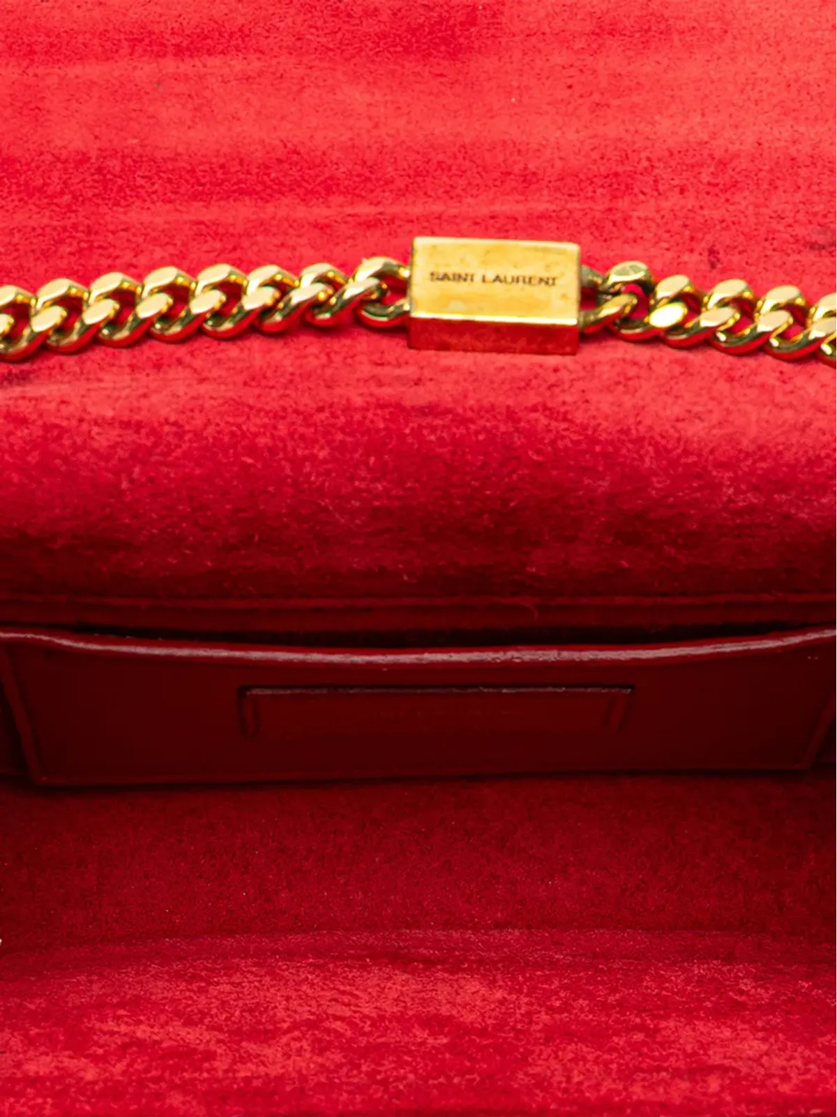 Saint Laurent Pre-Owned 2013年製 小型レザー モノグラム Kate タッセル クロスボディバッグ - レッド - 画像5