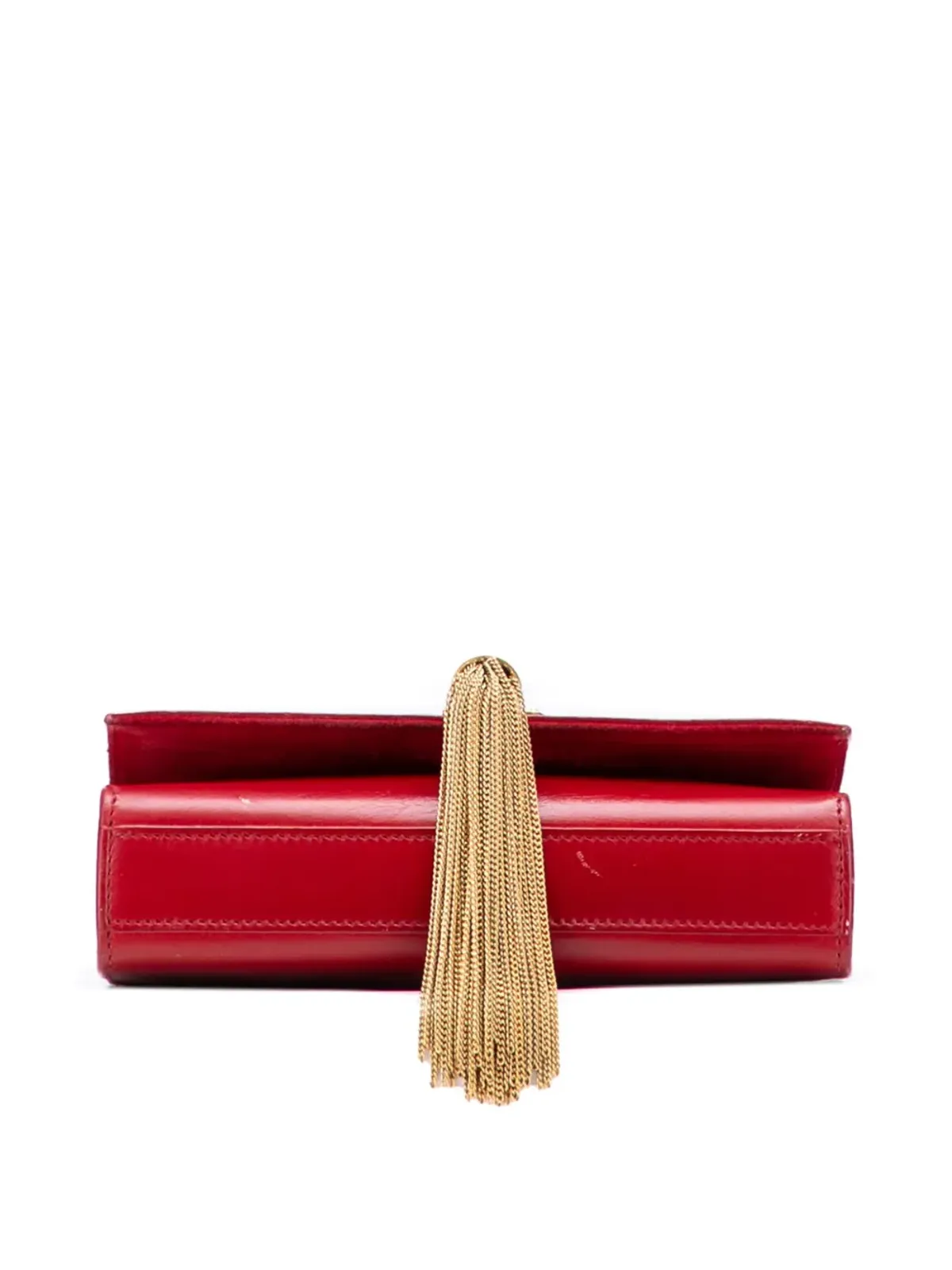 Saint Laurent Pre-Owned 2013年製 小型レザー モノグラム Kate タッセル クロスボディバッグ - レッド - 画像4