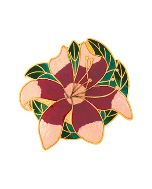 Susan Caplan Vintage 水蓮の花モチーフ ブローチ - サムネイル1