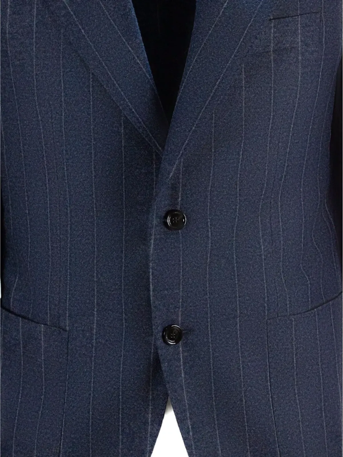 Lardini ピンストライプ ラペル ブレザー - 画像5