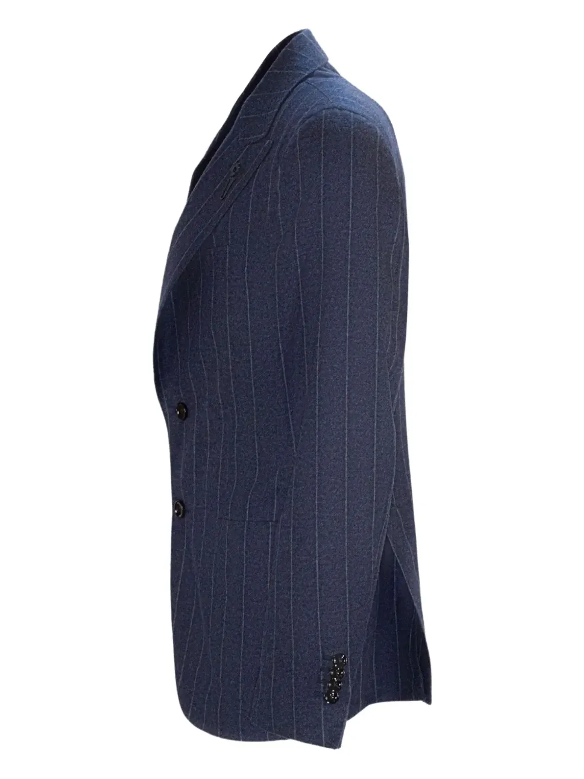 Lardini ピンストライプ ラペル ブレザー - 画像3