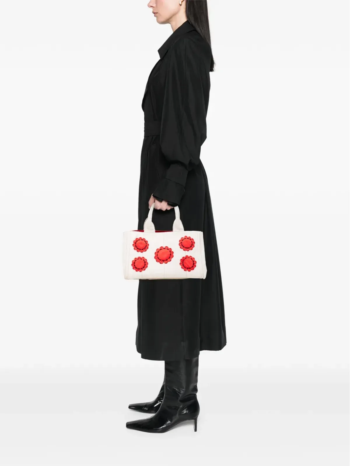 Prada Pre-Owned キャンバス カナパ ミストリノ トートバッグ ブラウン - 画像2