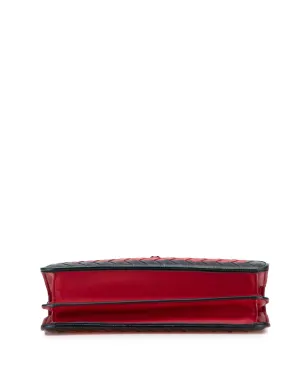 Bottega Veneta ビンテージ 2012-2025 Nappa Intrecciato Glass ショルダーバッグ - Black - サムネイル4