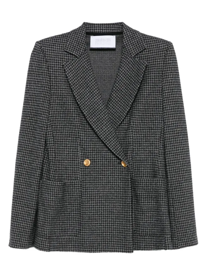 Harris Wharf London Harris Wharf London ハウンドトゥース柄 ダブルブレストブレザーの商品画像