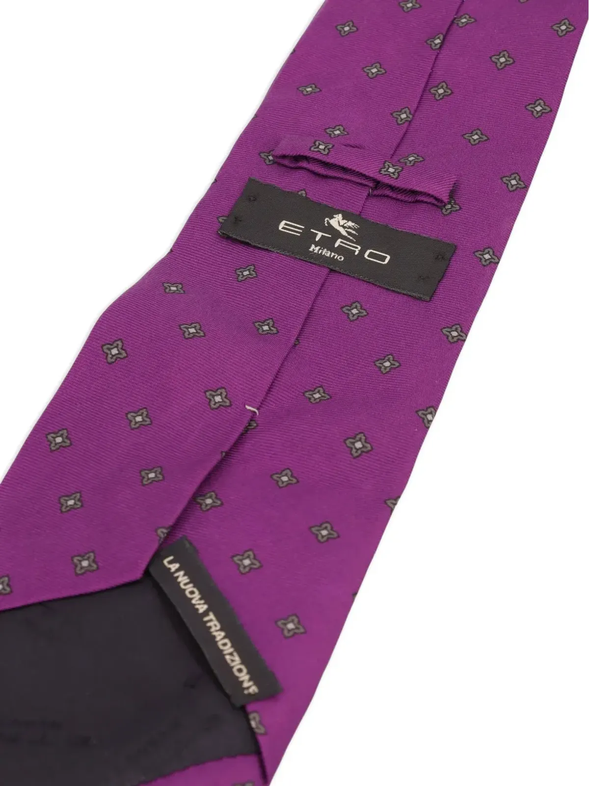 Etro Pre-Owned 花柄プリント シルクタイ - 画像2