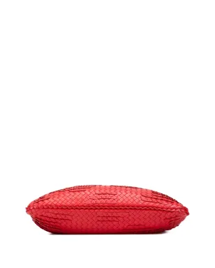 Bottega Veneta 2012-2025 ナッパ革 イントレチャート ラッフル ヴェネタ ホーボーバッグ（レッド） - サムネイル4