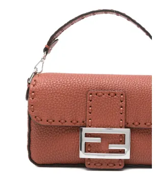FENDI ミニ バゲット ステッチド トートバッグ - サムネイル3