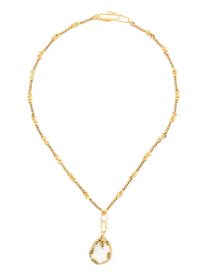 Aurelie Bidermann Aurelie Bidermann ツイストチェーン・ペーパークリップ・チャーム ネックレスの商品画像