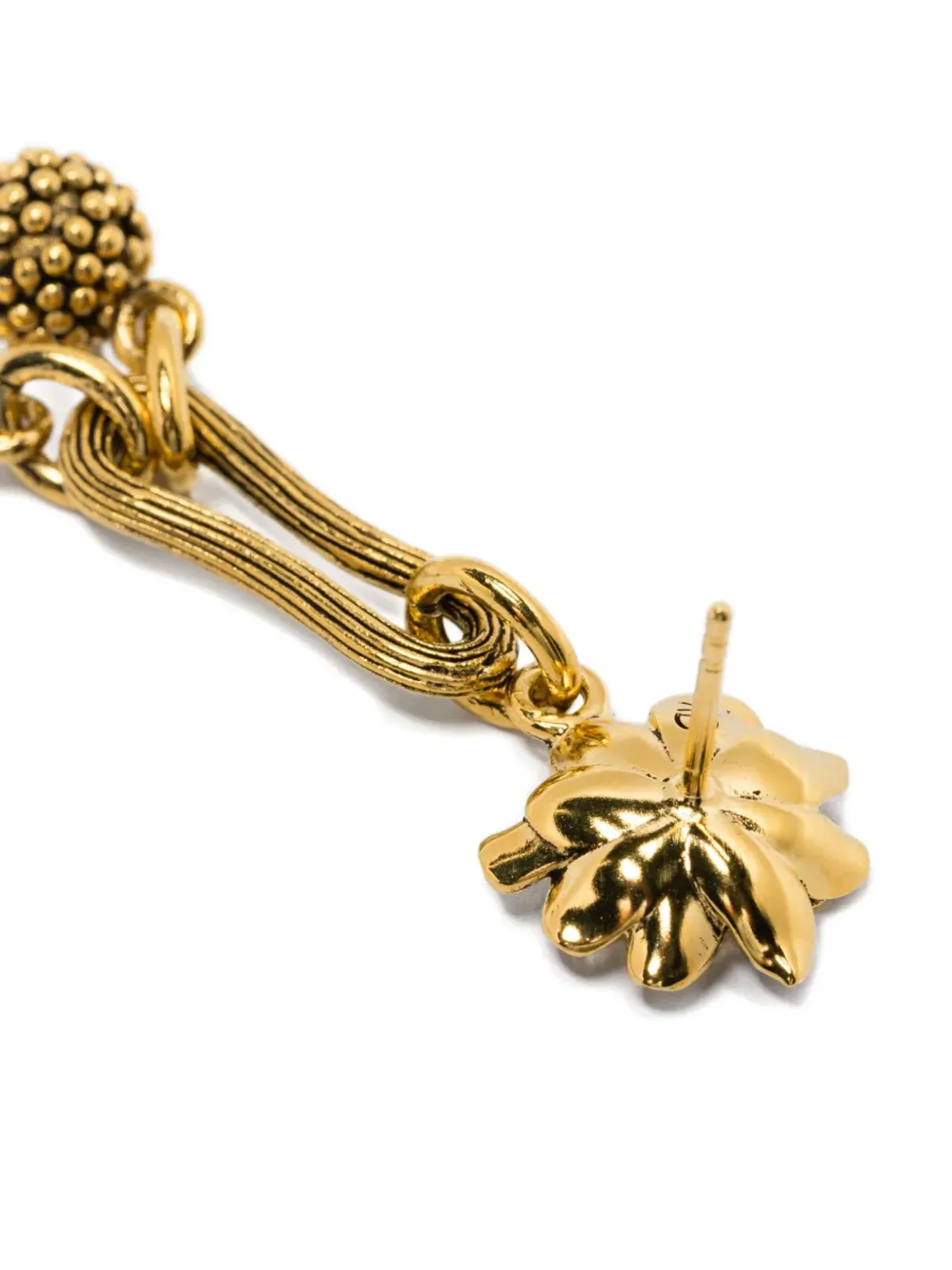 Aurelie Bidermann Anthos leaf-sphere earrings - 画像2