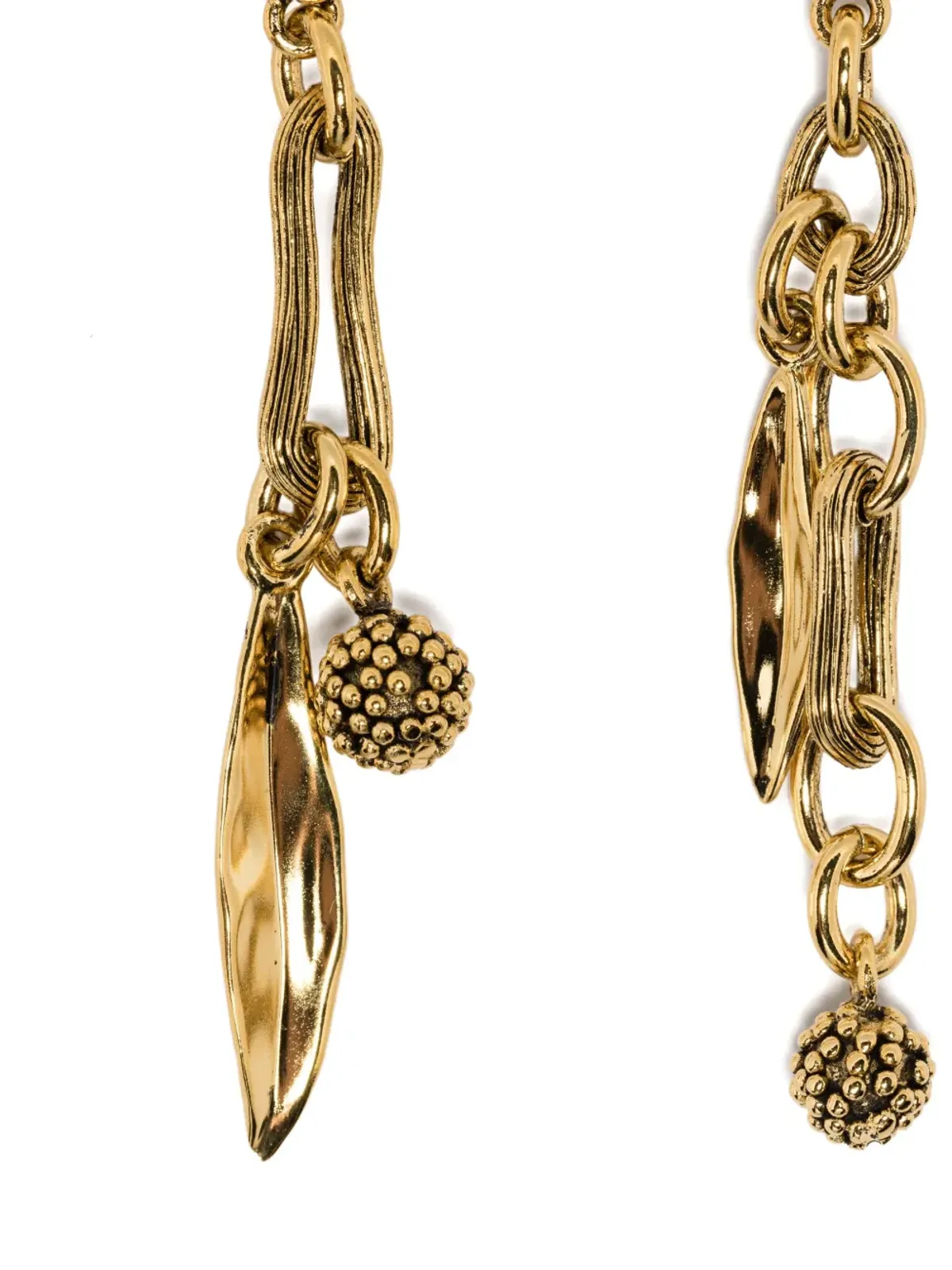 Aurelie Bidermann Anthos leaf-sphere earrings - 画像3