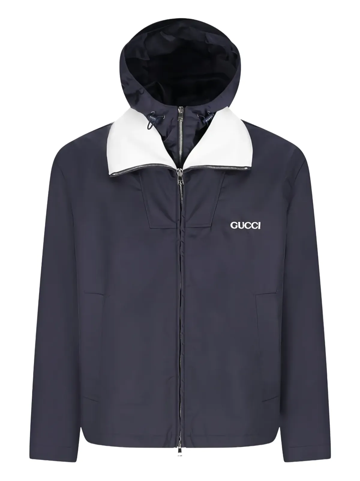 Gucci ロゴディテール付きフードジャケット - 画像1