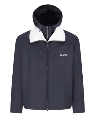 Gucci ロゴディテール付きフードジャケット - サムネイル1
