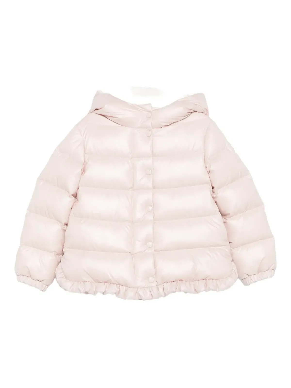 Moncler Enfant フリル付きパファージャケット - ピンク - 画像1