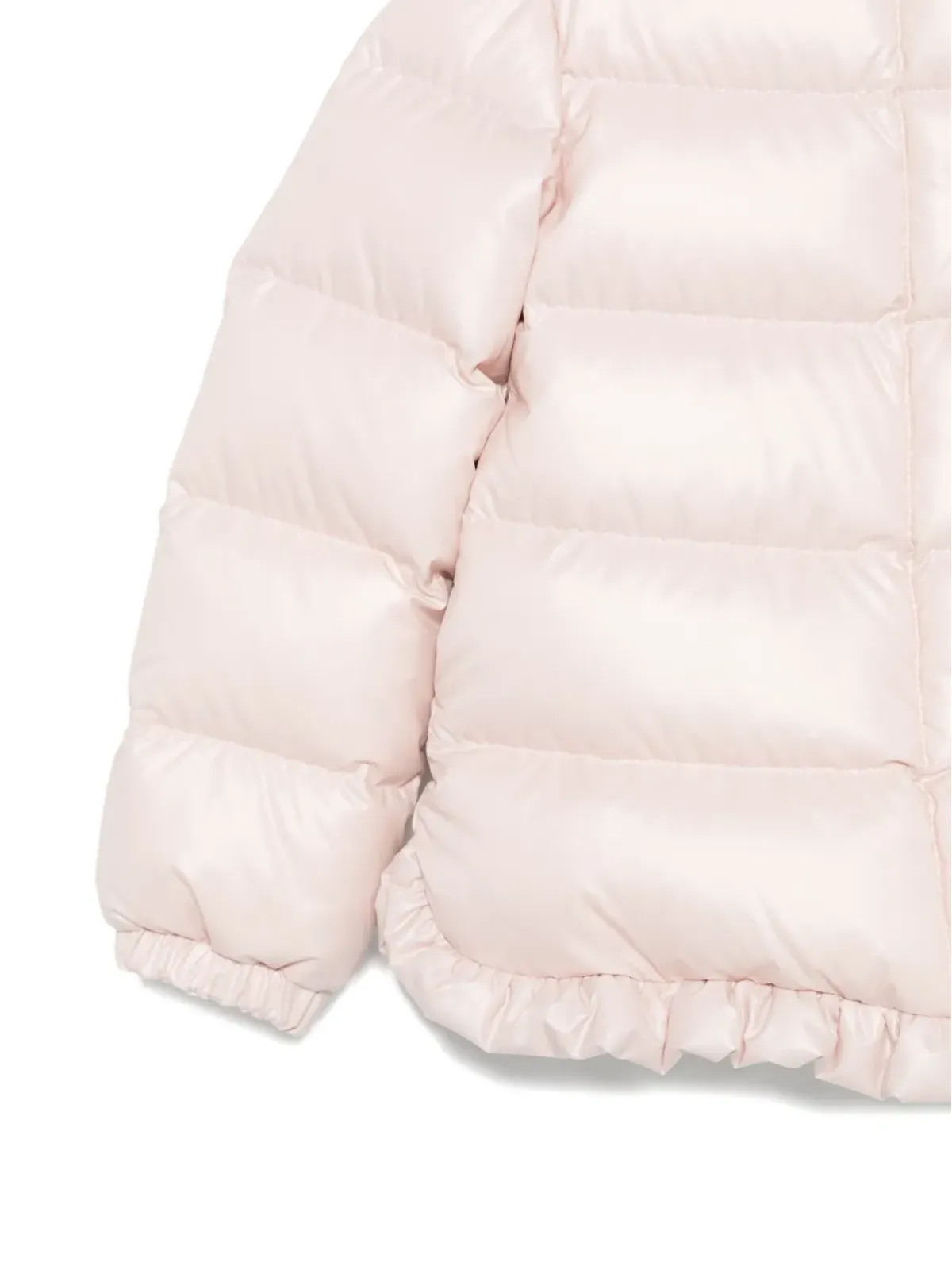 Moncler Enfant フリル付きパファージャケット - ピンク - 画像3