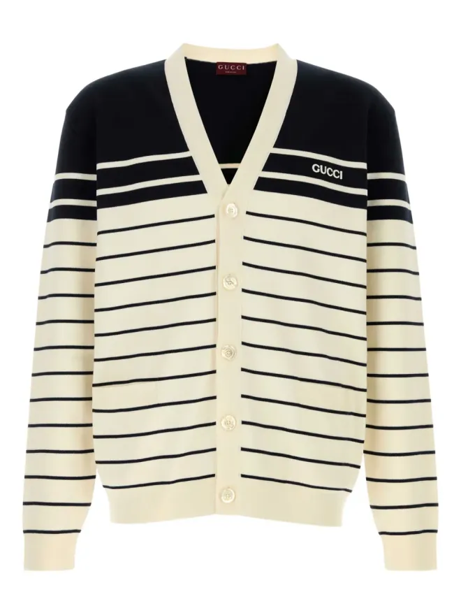 Gucci Gucci ストライプコットンカーディガンの商品画像