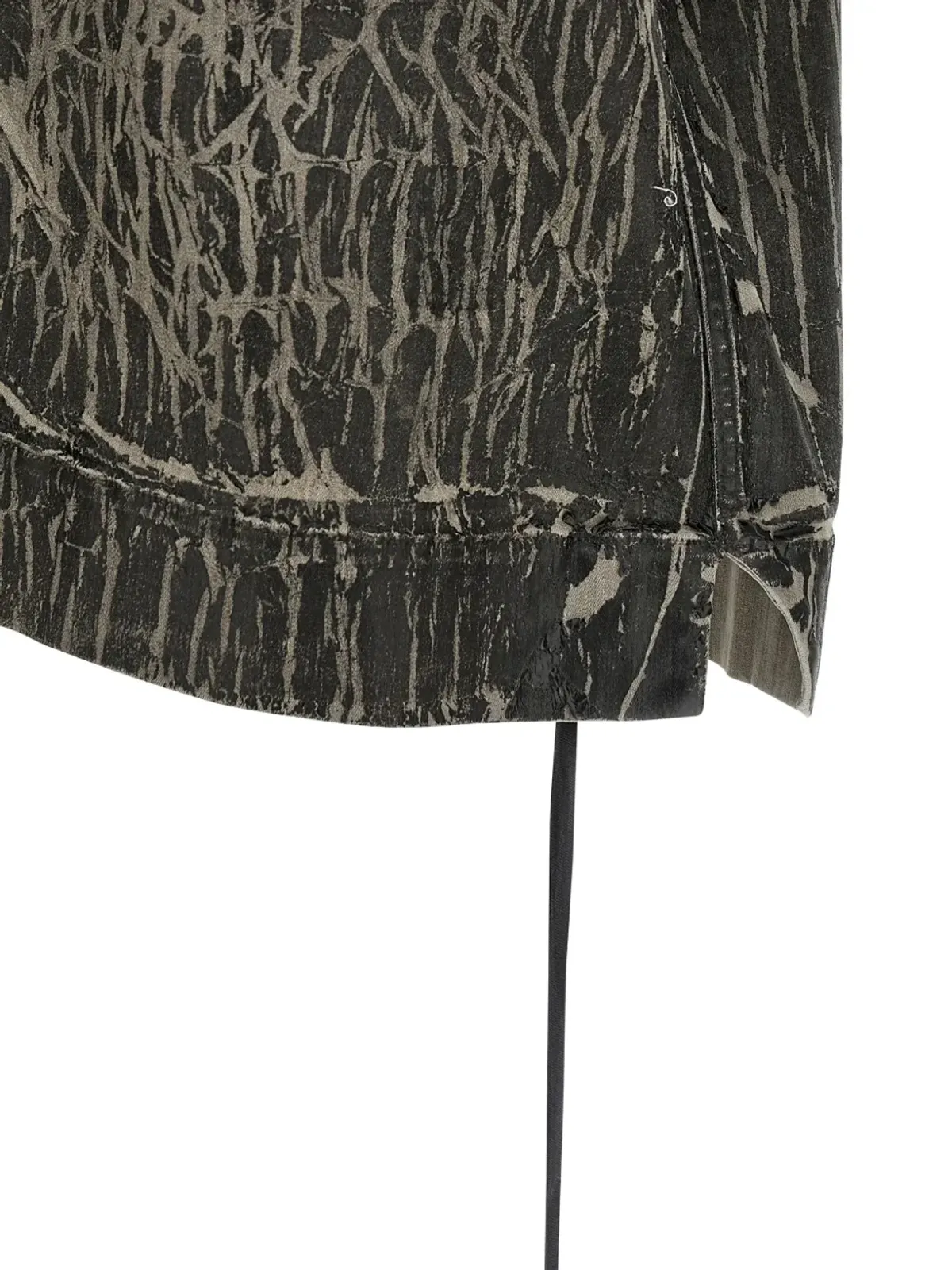 Rick Owens DRKSHDW マグナム トミー クラックルエフェクト シャツ - 画像4