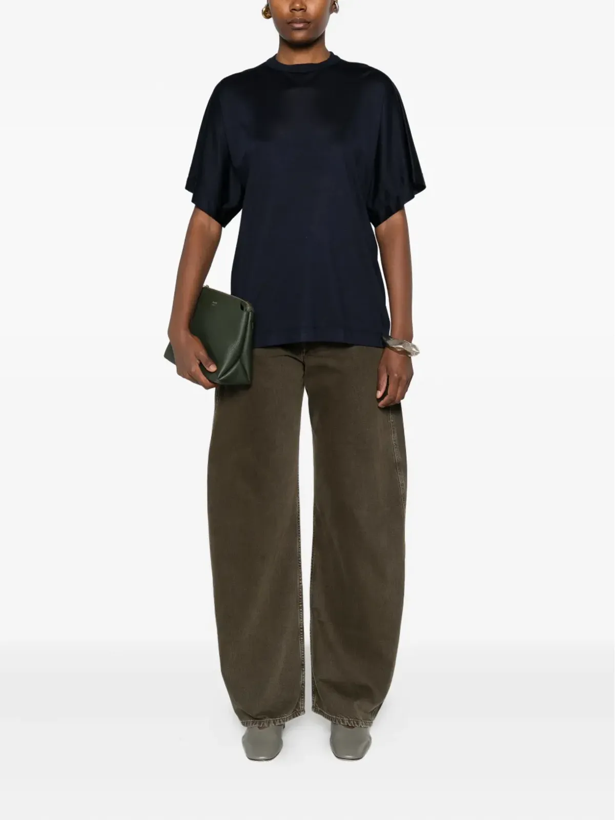Carven クルーネック半袖トップス - 画像2