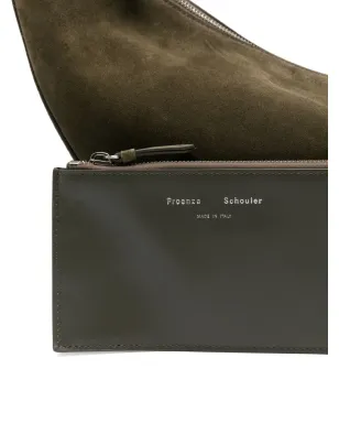 Proenza Schouler Slide スエードショルダーバッグ - グリーン - サムネイル4