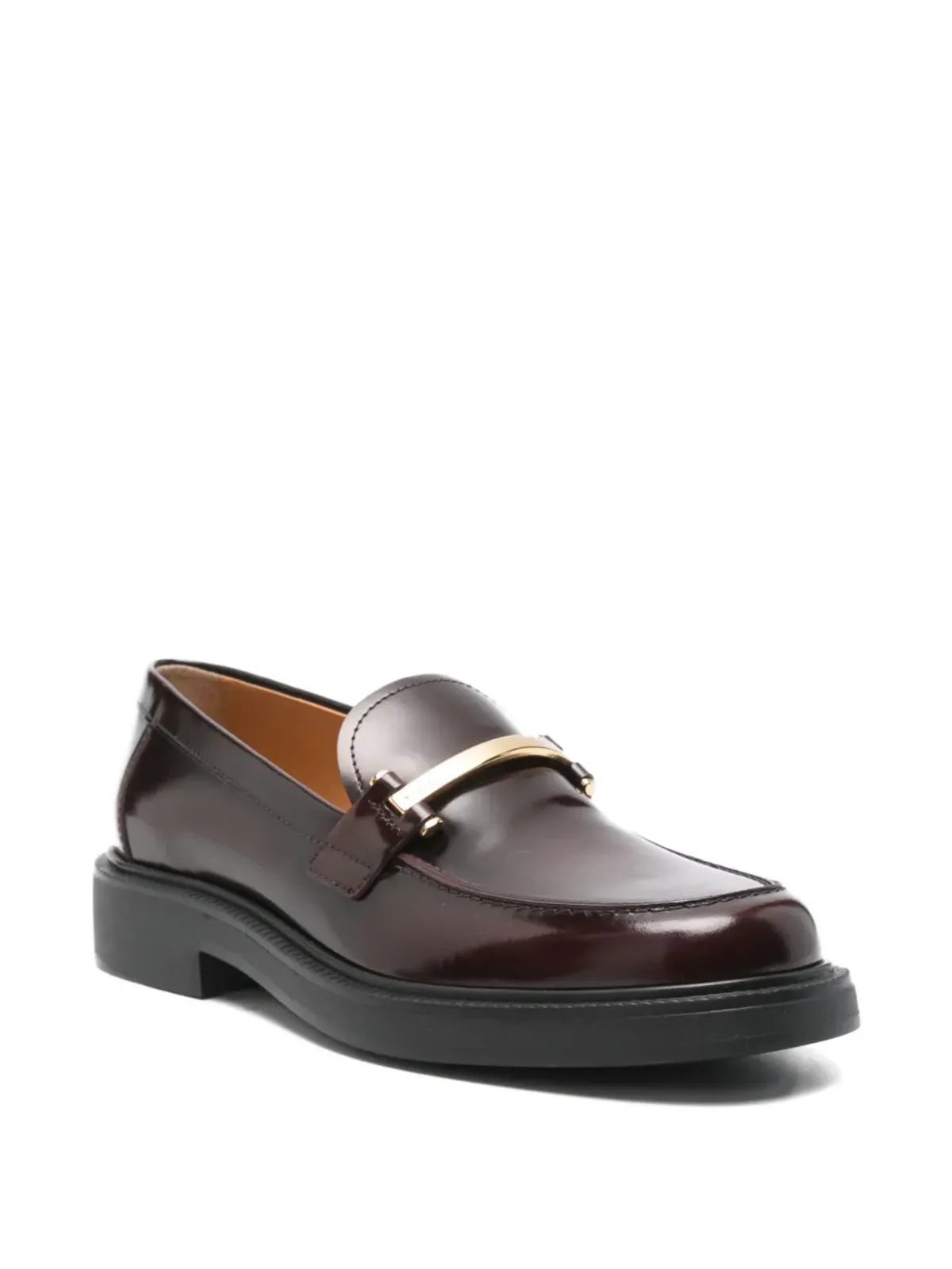 Tod's レザー メタリックバー ローファー - 画像2