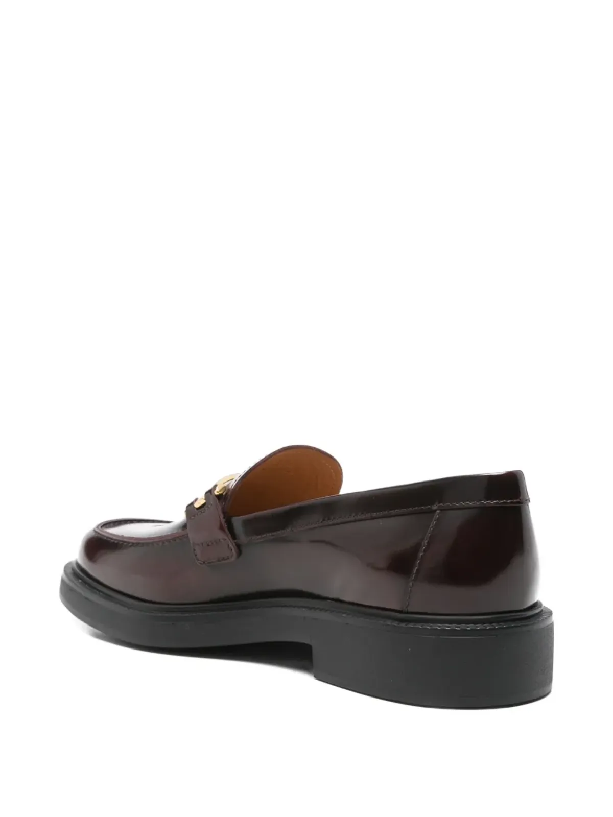 Tod's レザー メタリックバー ローファー - 画像3