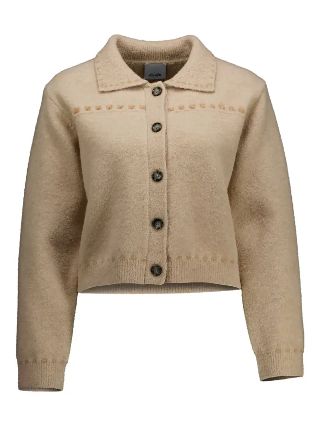 Allude Allude コントラストステッチングカーディガンの商品画像