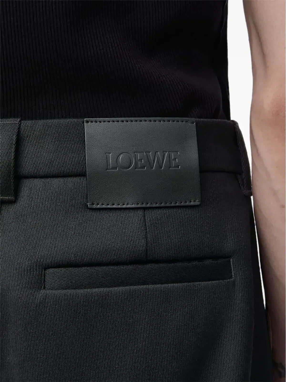 LOEWE フロントポケット ウールパンツ - 画像5