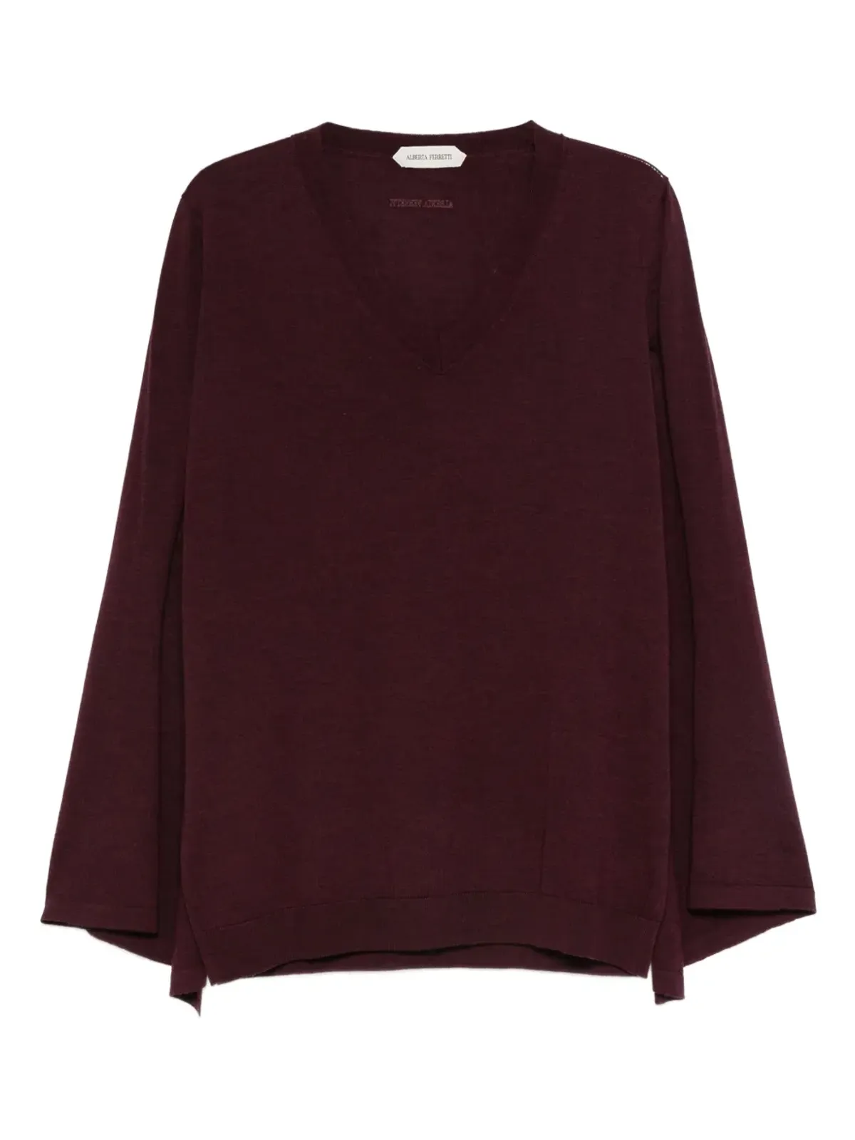 Alberta Ferretti Vネックセーター - 画像1