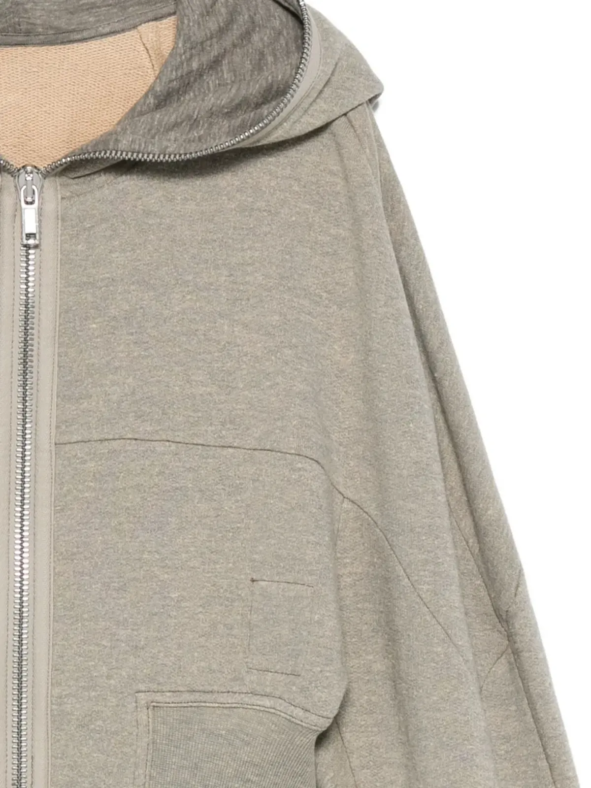Rick Owens DRKSHDW ジップファスナー付きフーディ - 画像3