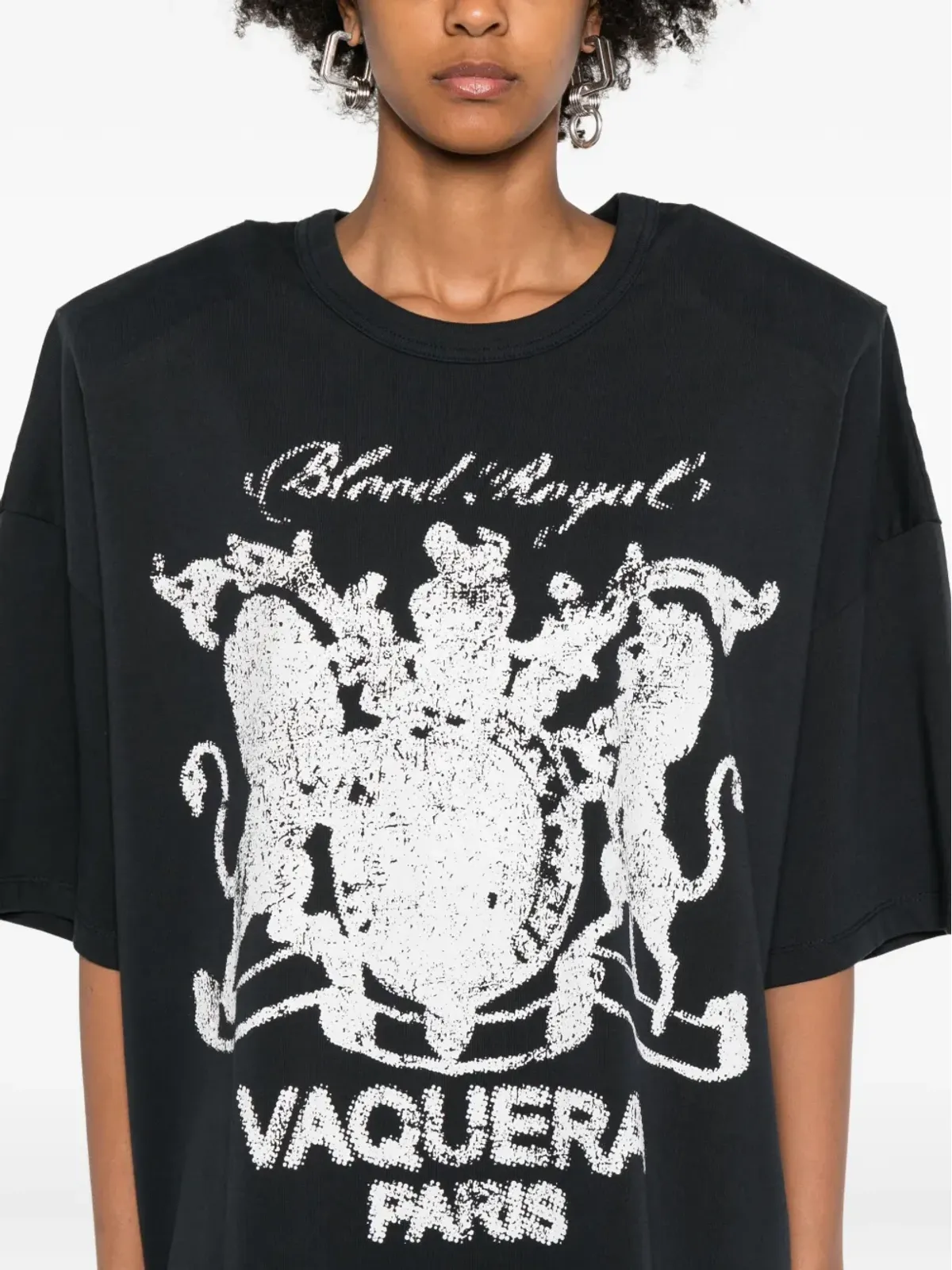 Vaquera グラフィックプリント コットン Tシャツ - 画像5