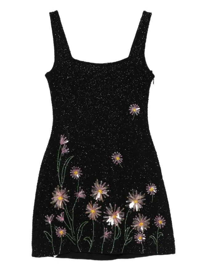 STAUD STAUD スパンコール装飾 花柄ミニドレスの商品画像