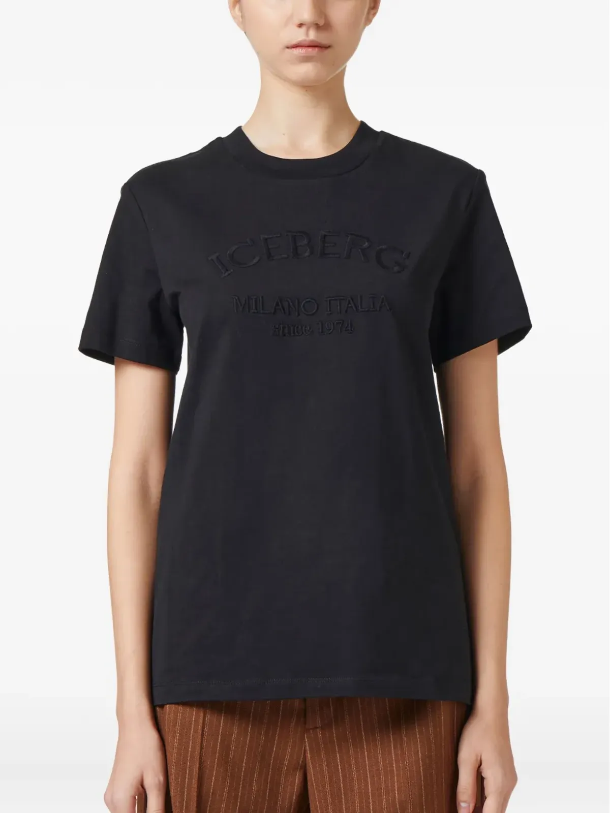 Iceberg 刺繍ロゴ入りTシャツ - 画像2