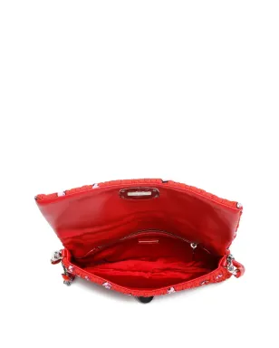 Miu Miu Pre-Owned 2010年代 マテレッセ クリスタル装飾付きショルダーバッグ - サムネイル5