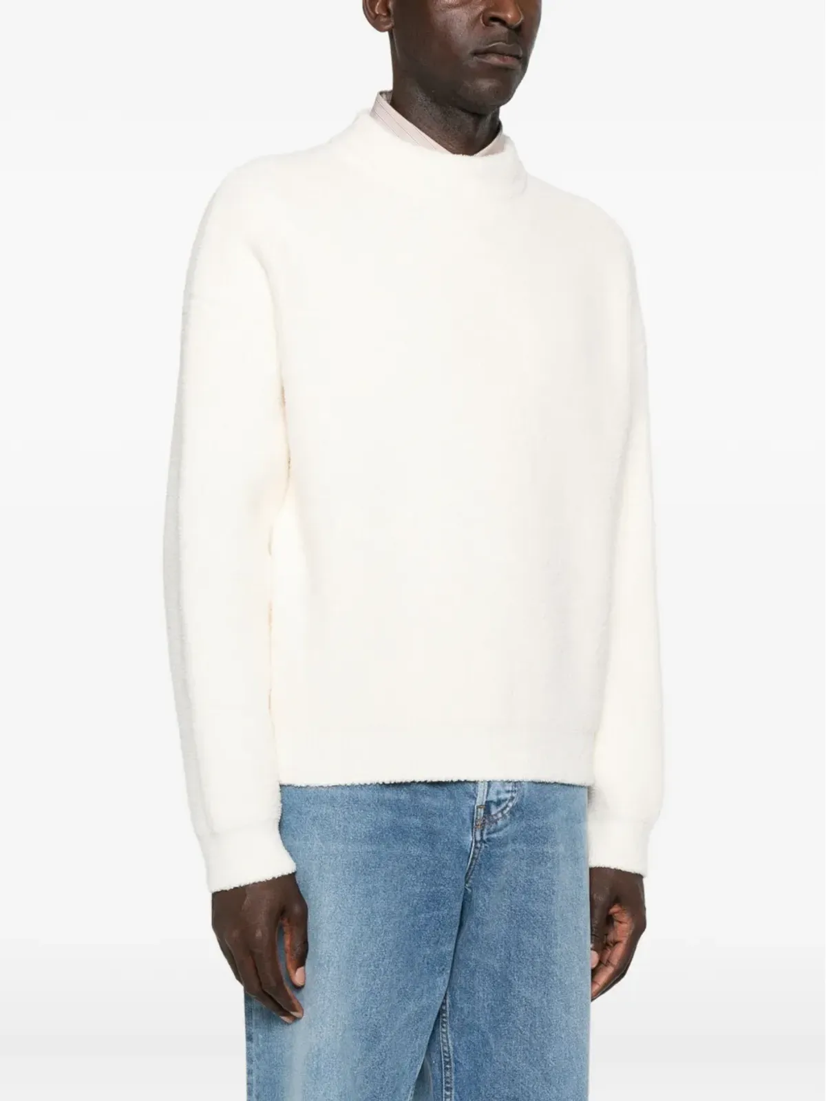 Jacquemus 丸首セーター - ホワイト - 画像3