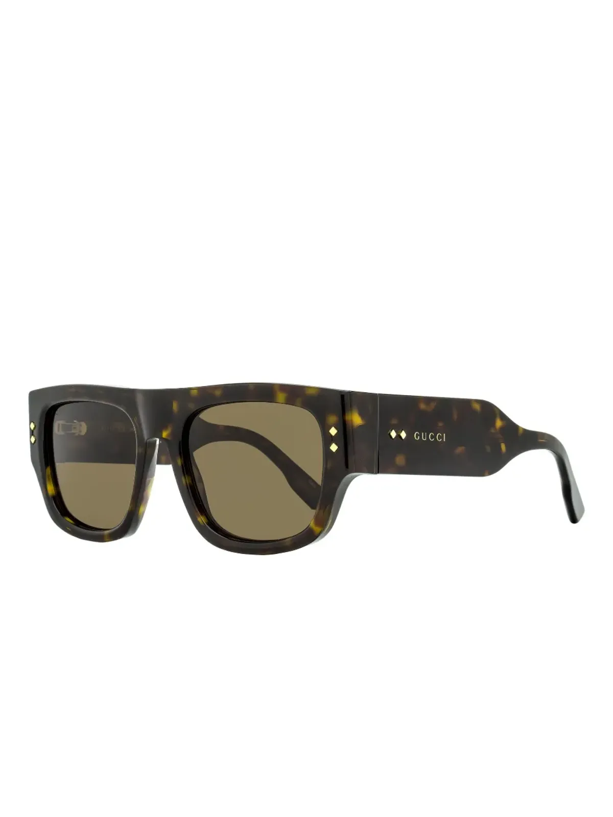 Gucci Eyewear GG1262 長方形フレーム サングラス - ブラウン - 画像2