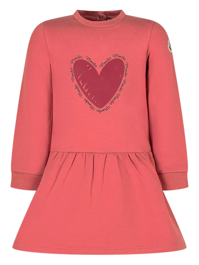 Moncler Enfant Moncler Enfant ハートモチーフのフレアドレスの商品画像